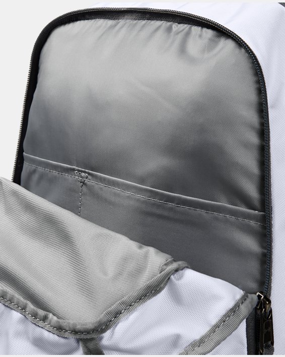 Men's UA Hustle 3.0 Backpack, White, pdpMainDesktop image number 1